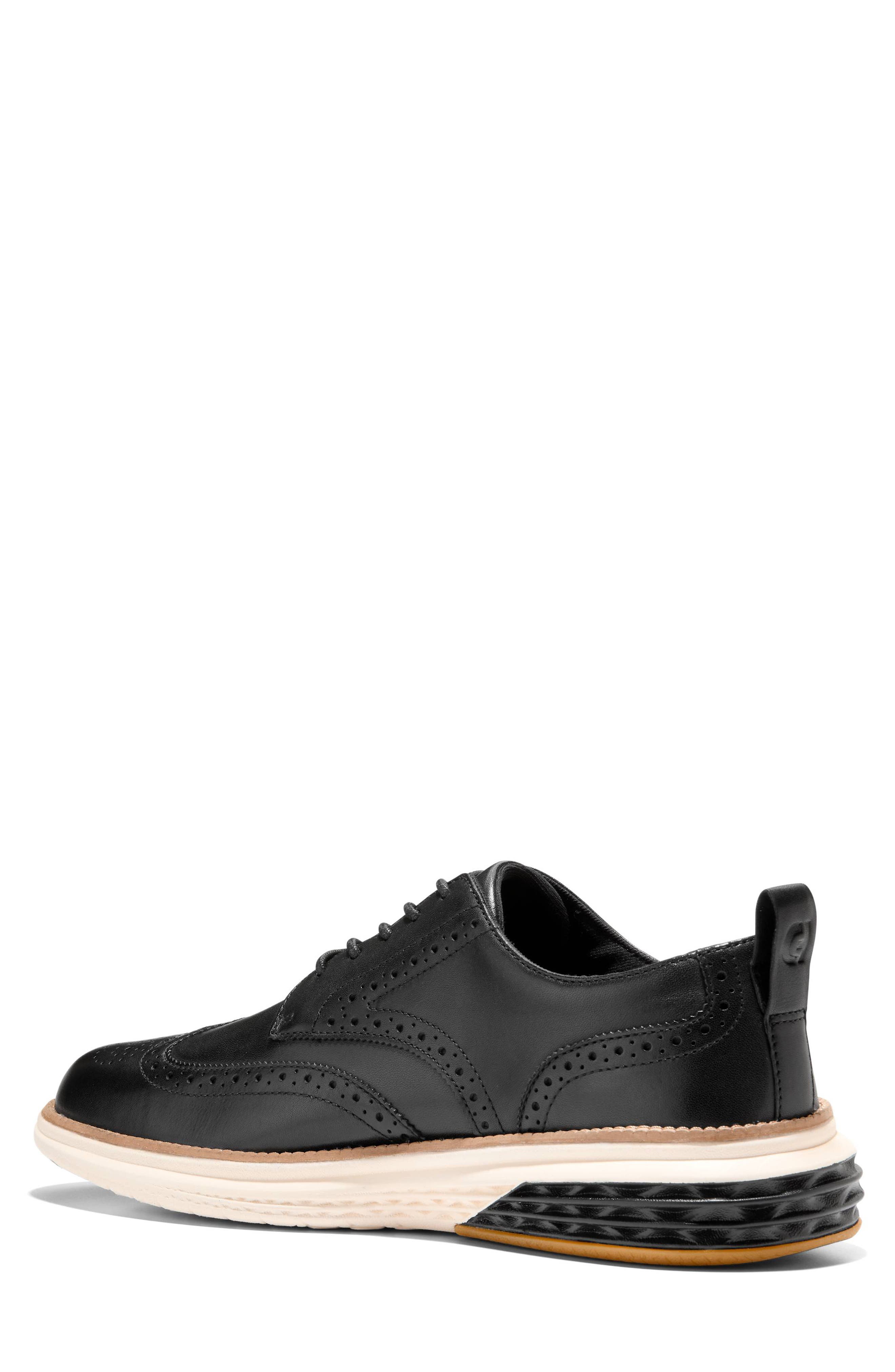 Cole Haan Grand Hurrion Wingtip Derby, Alternate, color, Black Ivory