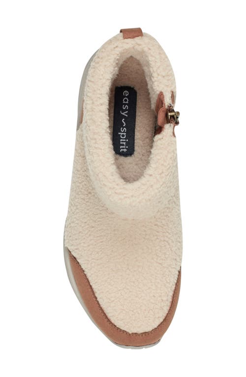 Easy Spirit Brevon 2 Faux Shearling Bootie In Neutral