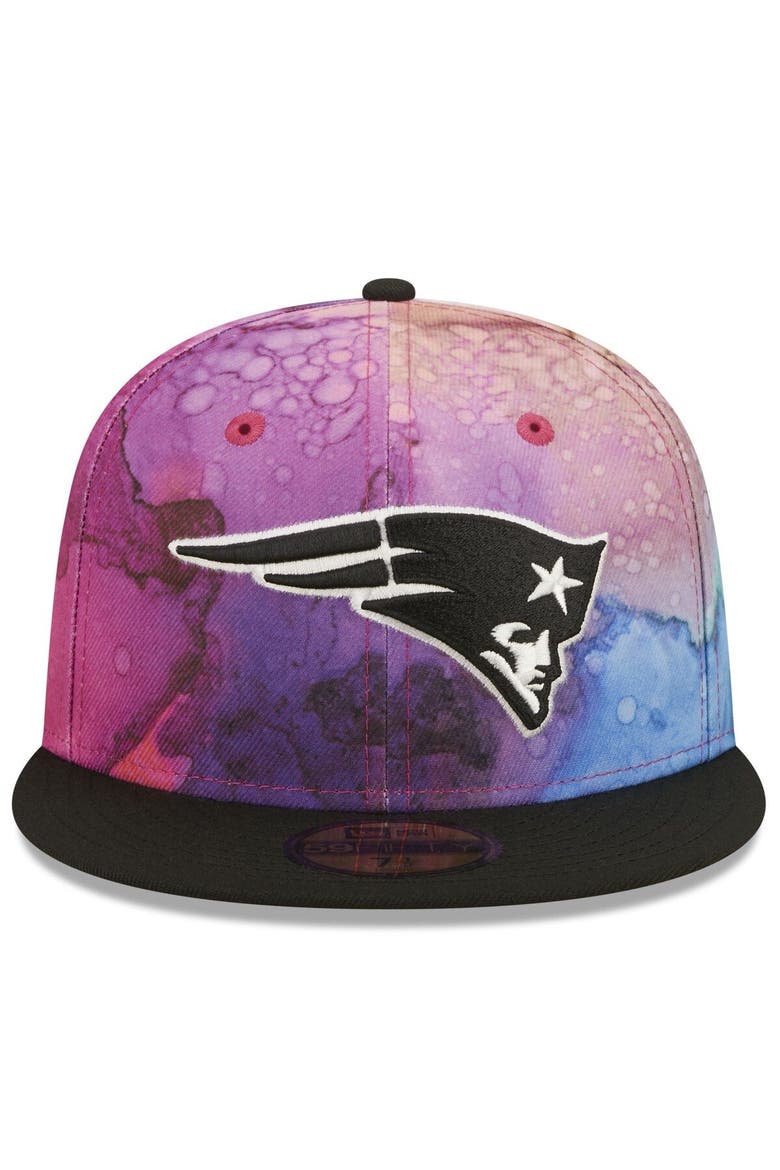 Men's New Era Pink/Black New England Patriots 2022 NFL Crucial Catch 59FIFTY Fitted Hat, Alternate, color, Pink