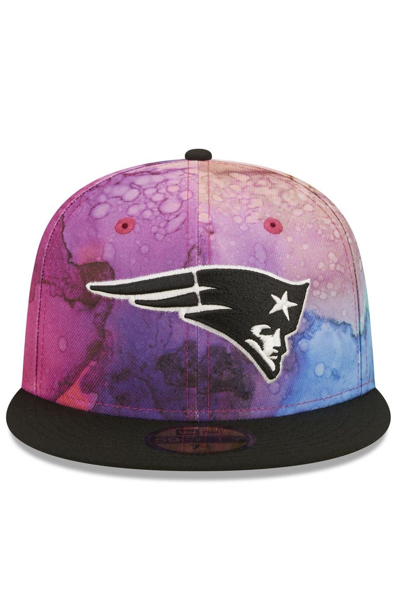 New Era Men's New Era Pink/Black New England Patriots 2022 NFL Crucial Catch 59FIFTY Fitted Hat, Alternate, color,