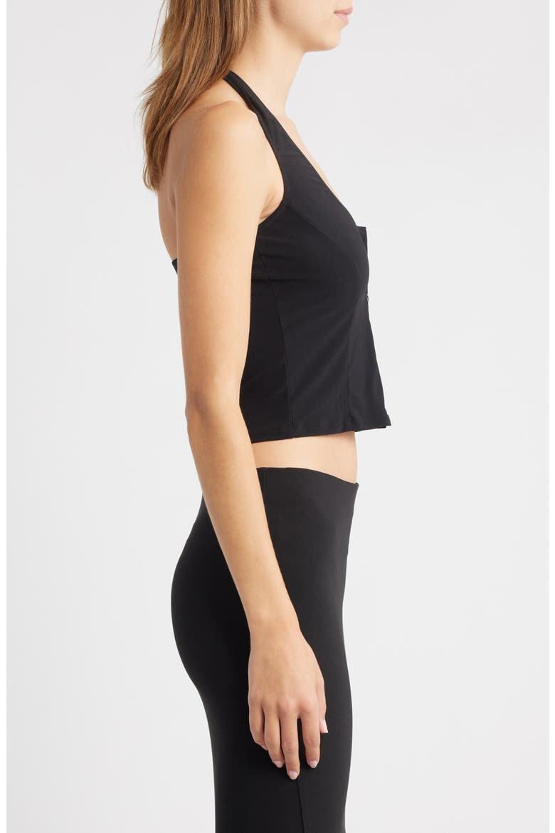 Mia Halter Crop Top, Alternate, color, BLACK