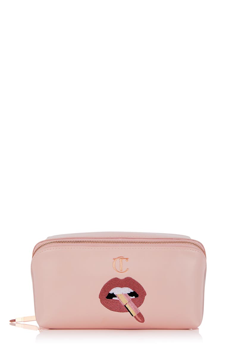 Pillow Talk Cosmetics Bag, Main, color, PINK