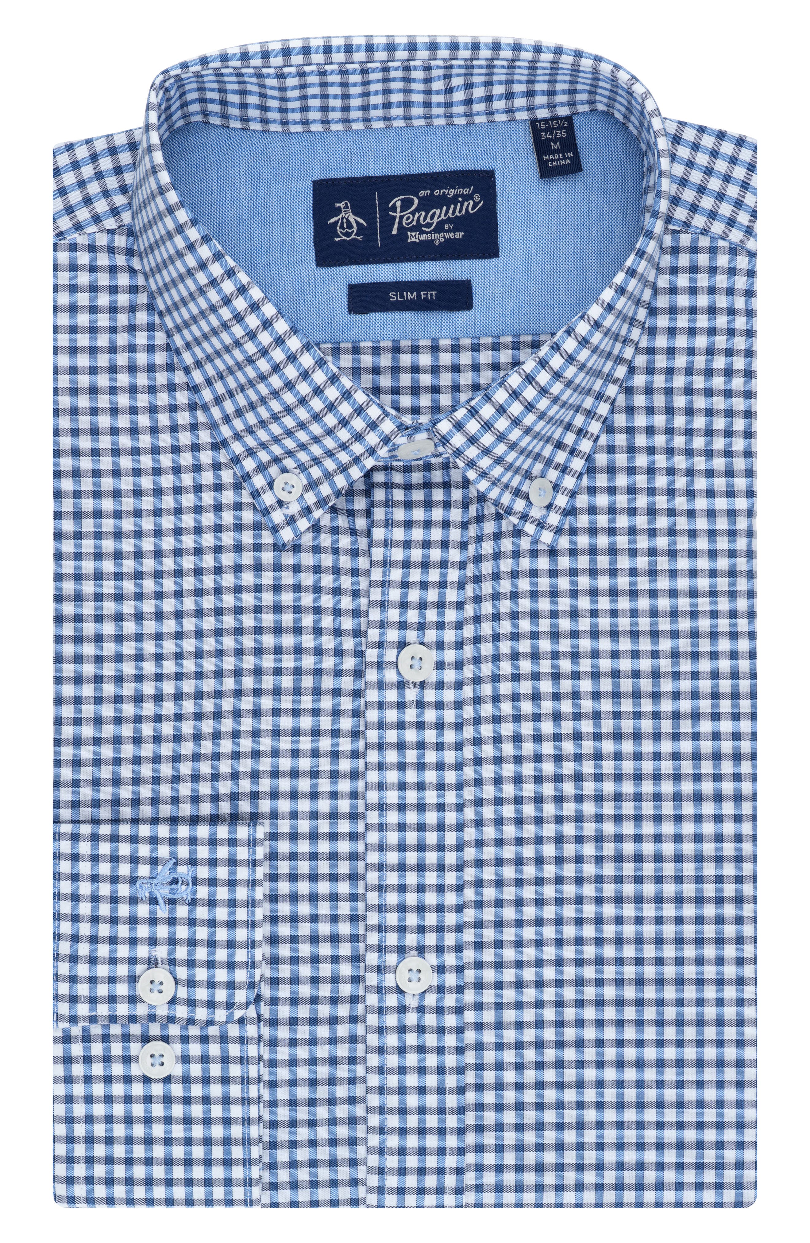 Original Penguin Solihull Check Slim Fit Dress Shirt