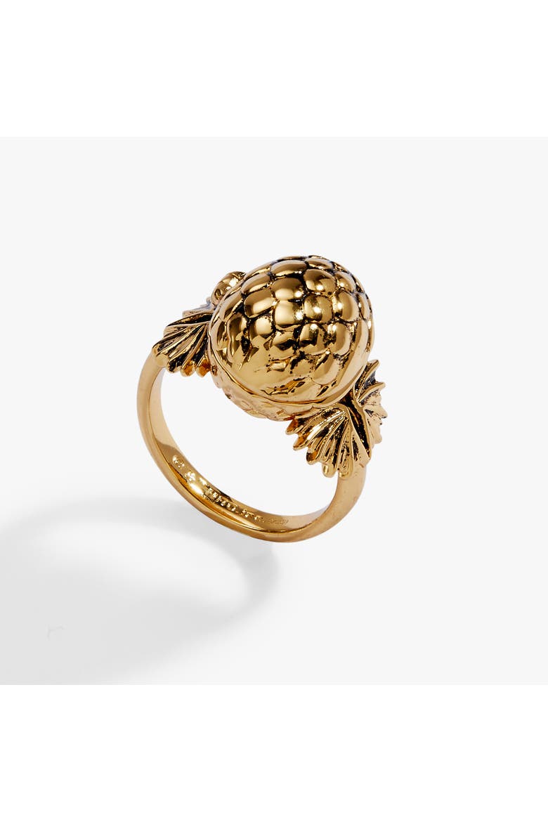 House of the Dragon 'Fire Will Reign' Dragon Egg Locket Ring, Main, color, Gold