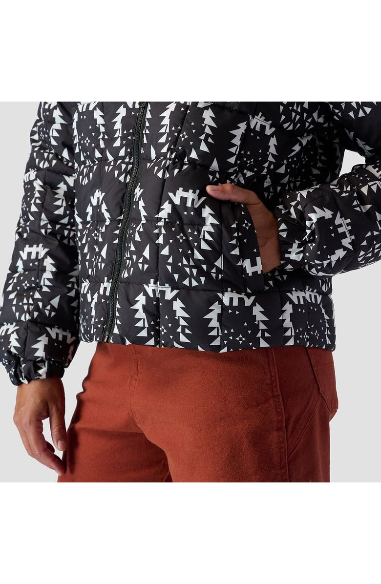 Stoic Printed Quilted Puffer - Women
s, Alternate, color, Midnight Navy Nordic Print