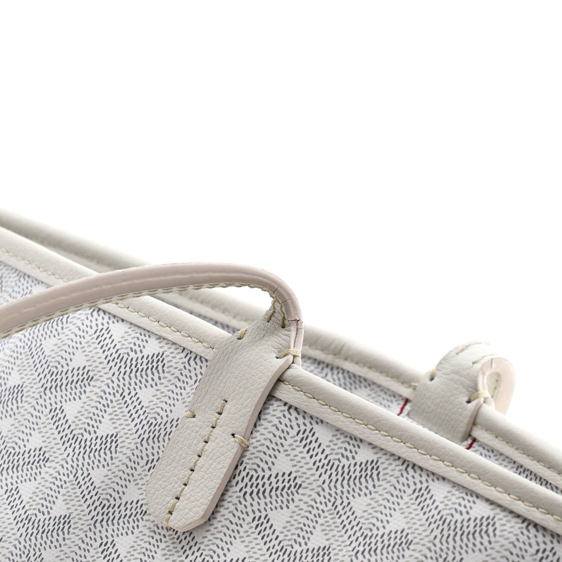 Pre-Owned Goyard Artois Tote Coated Canvas GM, Alternate, color, White