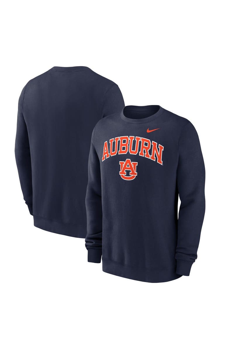 Nike Men's Nike Navy Auburn Tigers Arch Pullover Sweatshirt, Main, color, Navy