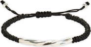 Caputo & Co. Men's Twisted Tube Macramé Slider Bracelet