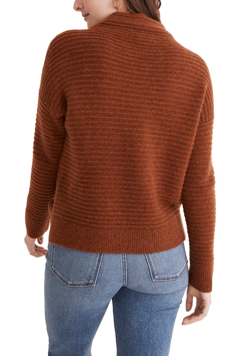 Belmont Mock Neck Sweater, Alternate, color, HTHR AFTERGLOW