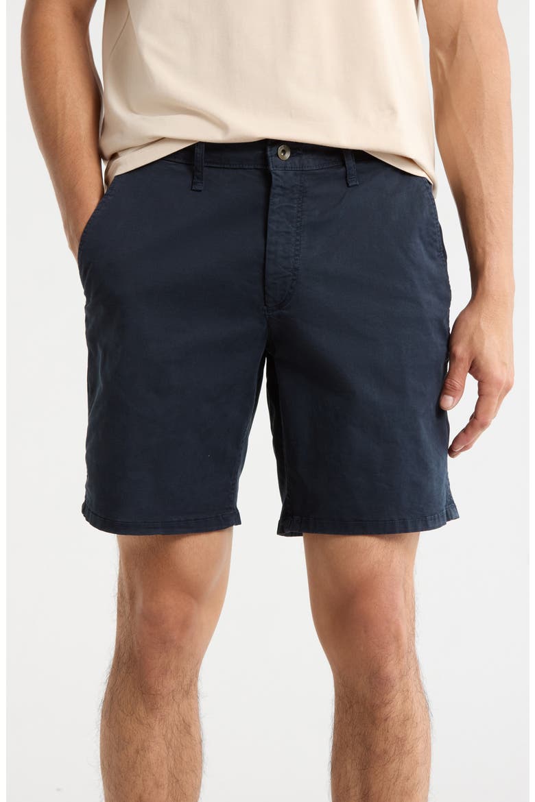 Classic Stretch Cotton Chino Shorts, Main, color, NAVY