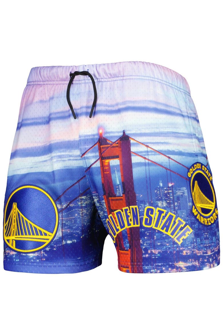 Men's Pro Standard Golden State Warriors Cityscape Shorts, Alternate, color, Blue