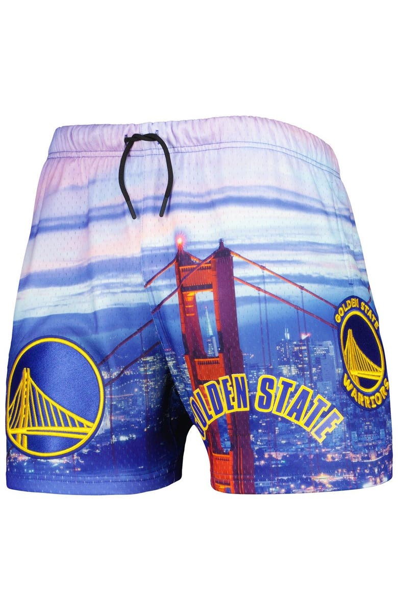 PRO STANDARD Men's Pro Standard Golden State Warriors Cityscape Shorts, Alternate, color, Blue