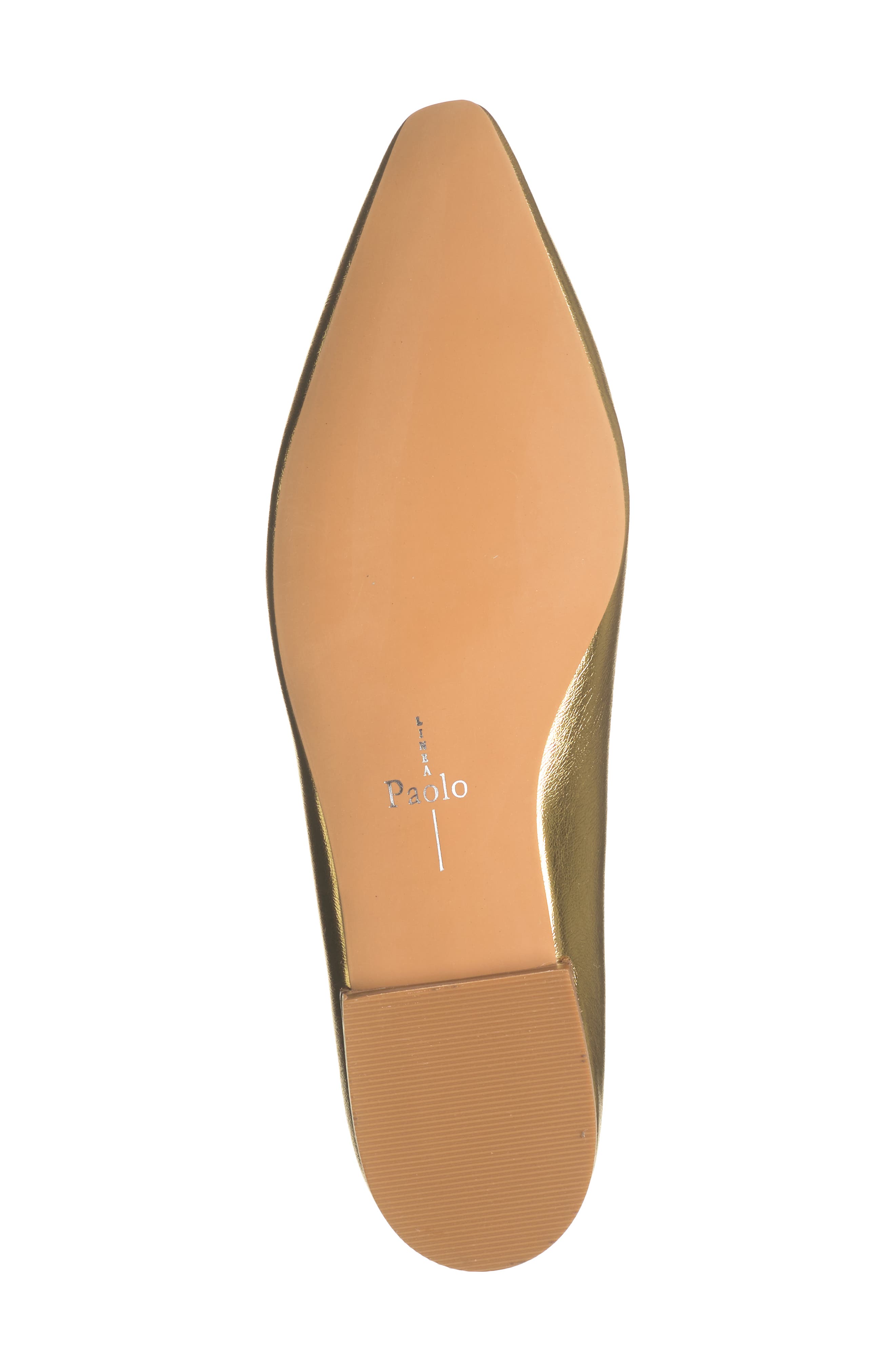 Linea Paolo Marlys Pointed Toe Flat, Alternate, color, Gold