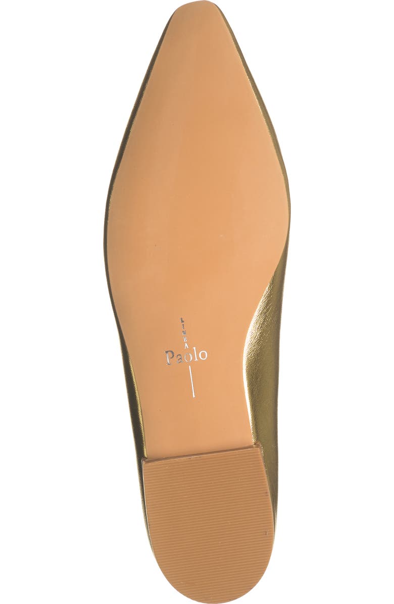 Linea Paolo Marlys Pointed Toe Flat, Alternate, color, Gold
