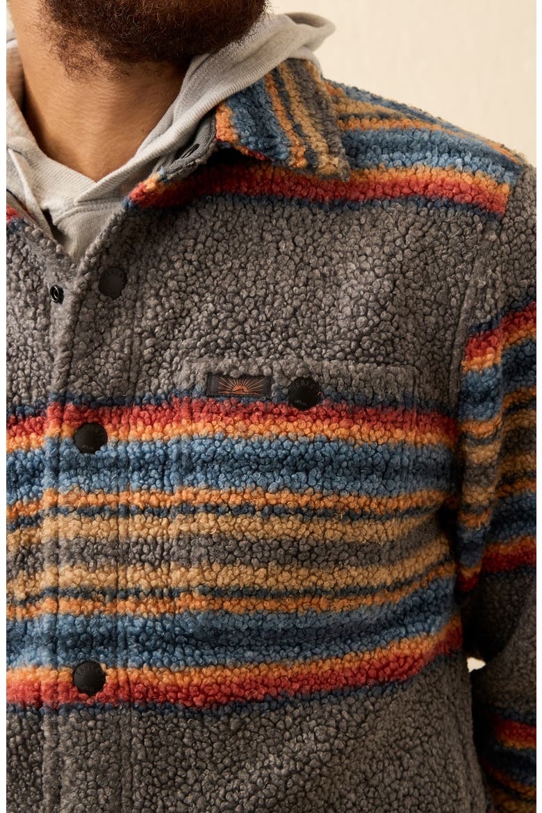 Range CPO High Pile Fleece Shirt Jacket, Alternate, color, BUFFALO ROCK STRIPE
