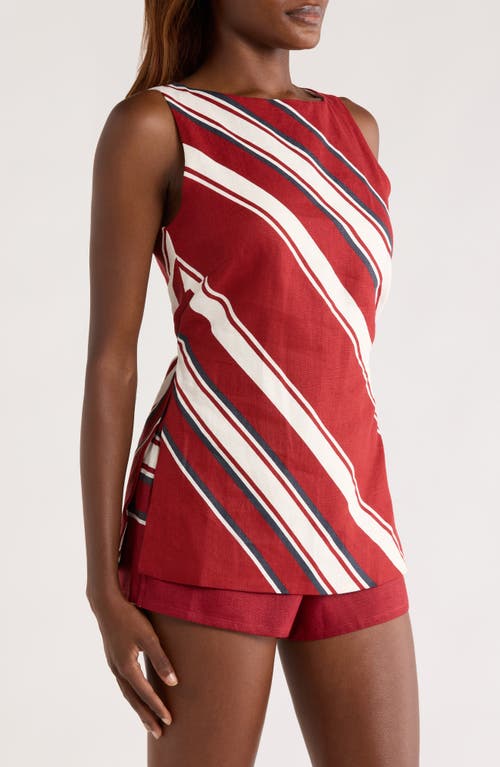 Faithfull The Brand Miel Tie Waist Sleeveless Top In Multi