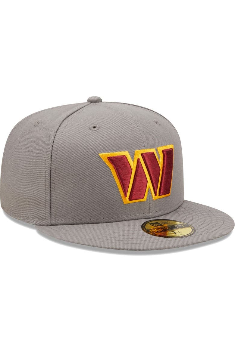 Men's New Era Graphite Washington Commanders Storm II 59FIFTY Fitted Hat, Alternate, color, Graphite