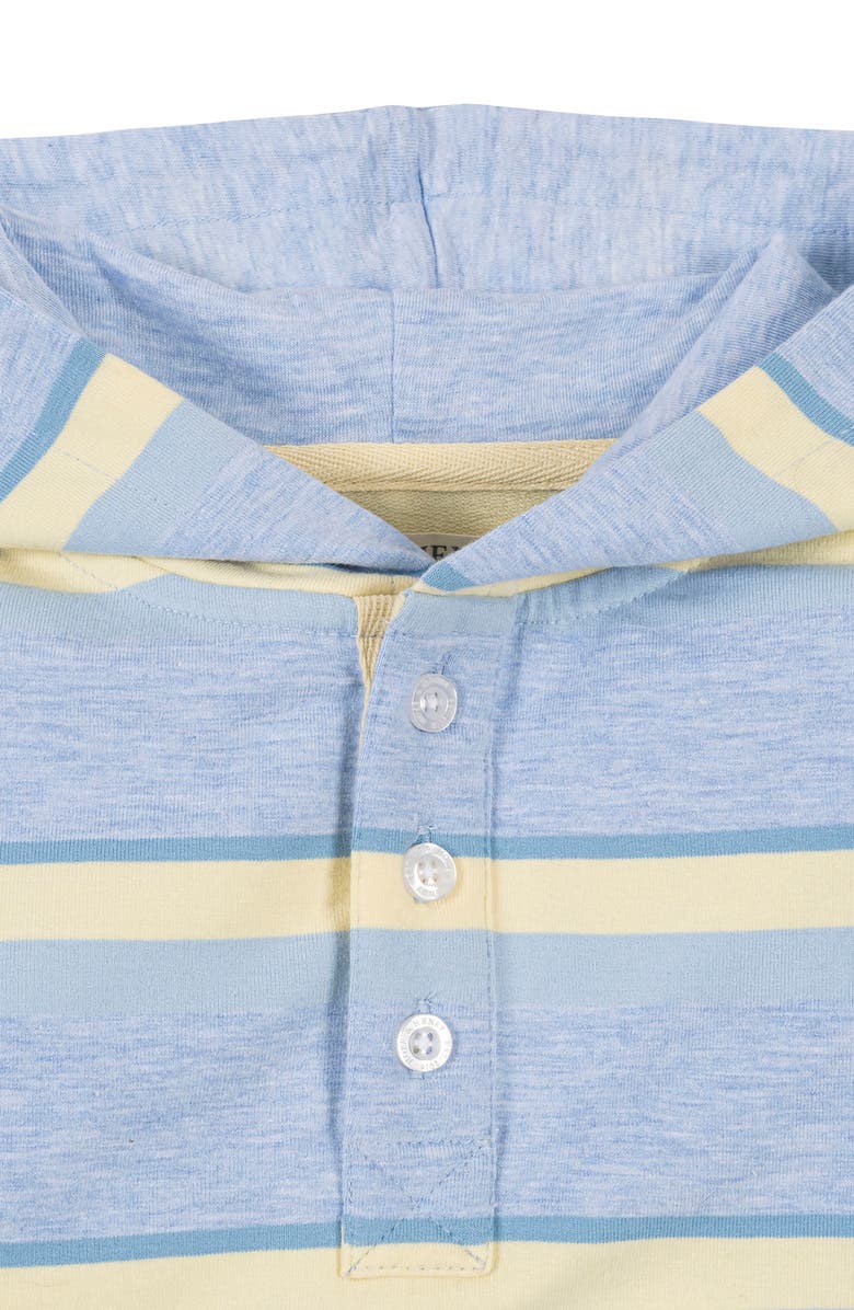 Hope & Henry Kids' Organic French Terry Henley Hoodie, Alternate, color, Sunlit Multi Stripe