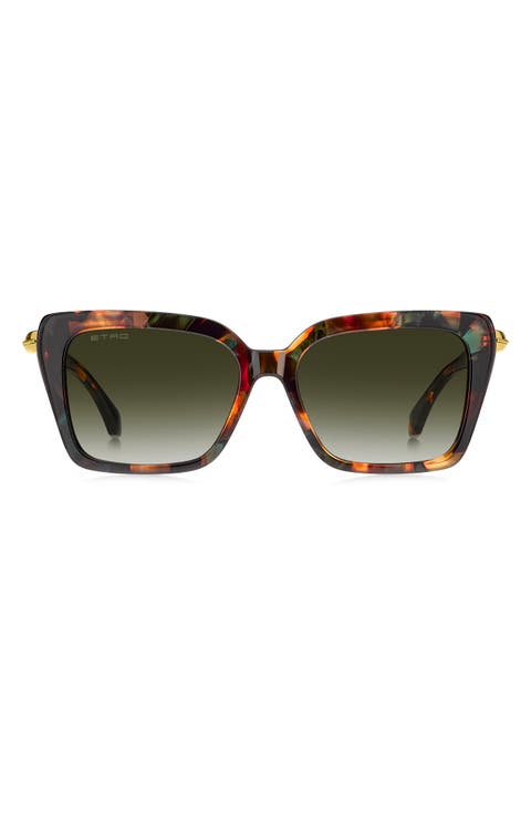 ETRO 0151/S 56mm Gradient Rectangular Sunglasses