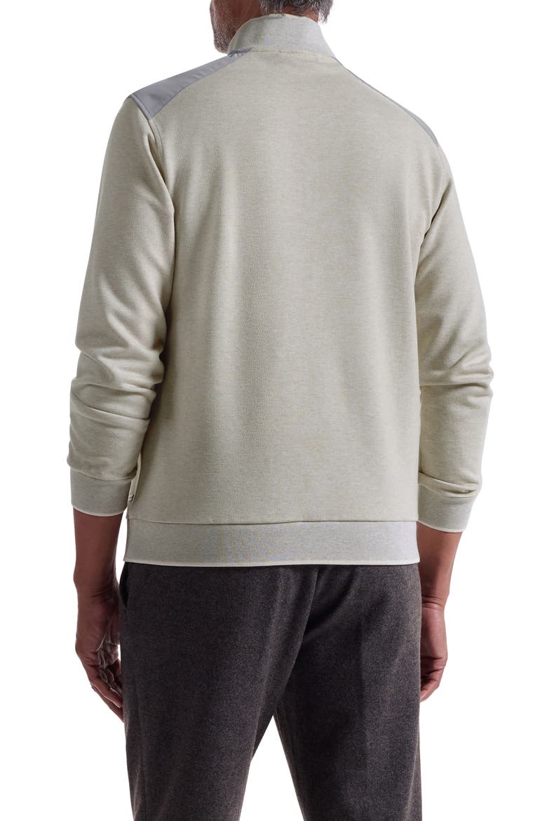Mélange Quarter Zip Top, Alternate, color, CEMENT