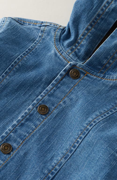 Tucker + Tate Hooded Denim Jacket In Blue