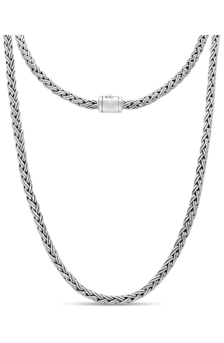 DEVATA Paddy Oval 5mm Chain Necklace in Sterling Silver, 20", Main, color, Silver