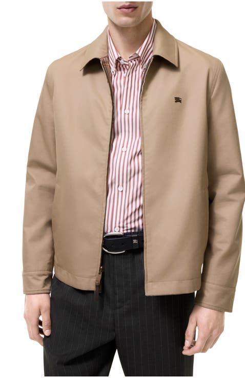 Reversible Tropical Gabardine Bloomsbury Harrington Jacket