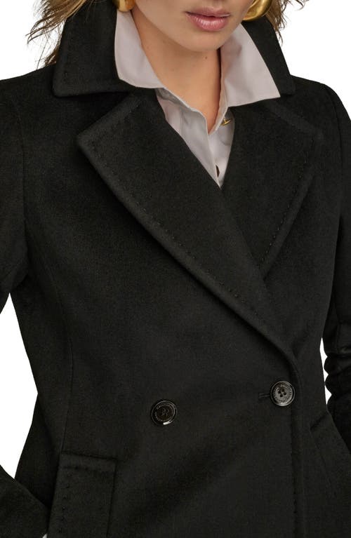 Donna Karan New York Double Breasted Blazer Coat In Black