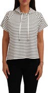 CYRUS Stripe Rib Short Sleeve Hoodie
