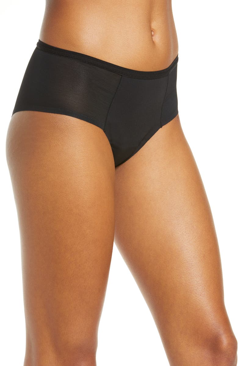 Proof<sup>®</sup> Period & Leak Proof Mesh Super Heavy Absorbency Hipster Panties, Alternate, color,