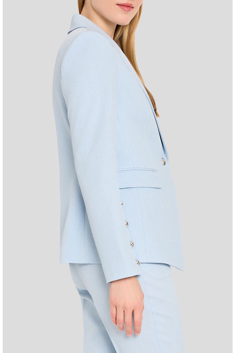 One-Button Blazer, Alternate, color, ICE BLUE