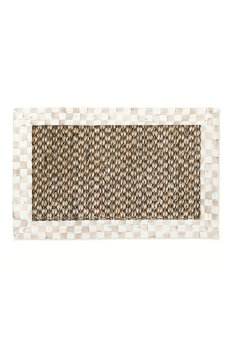 Mocha Check Chunky Sisal Rug, Main, color, MOCHA