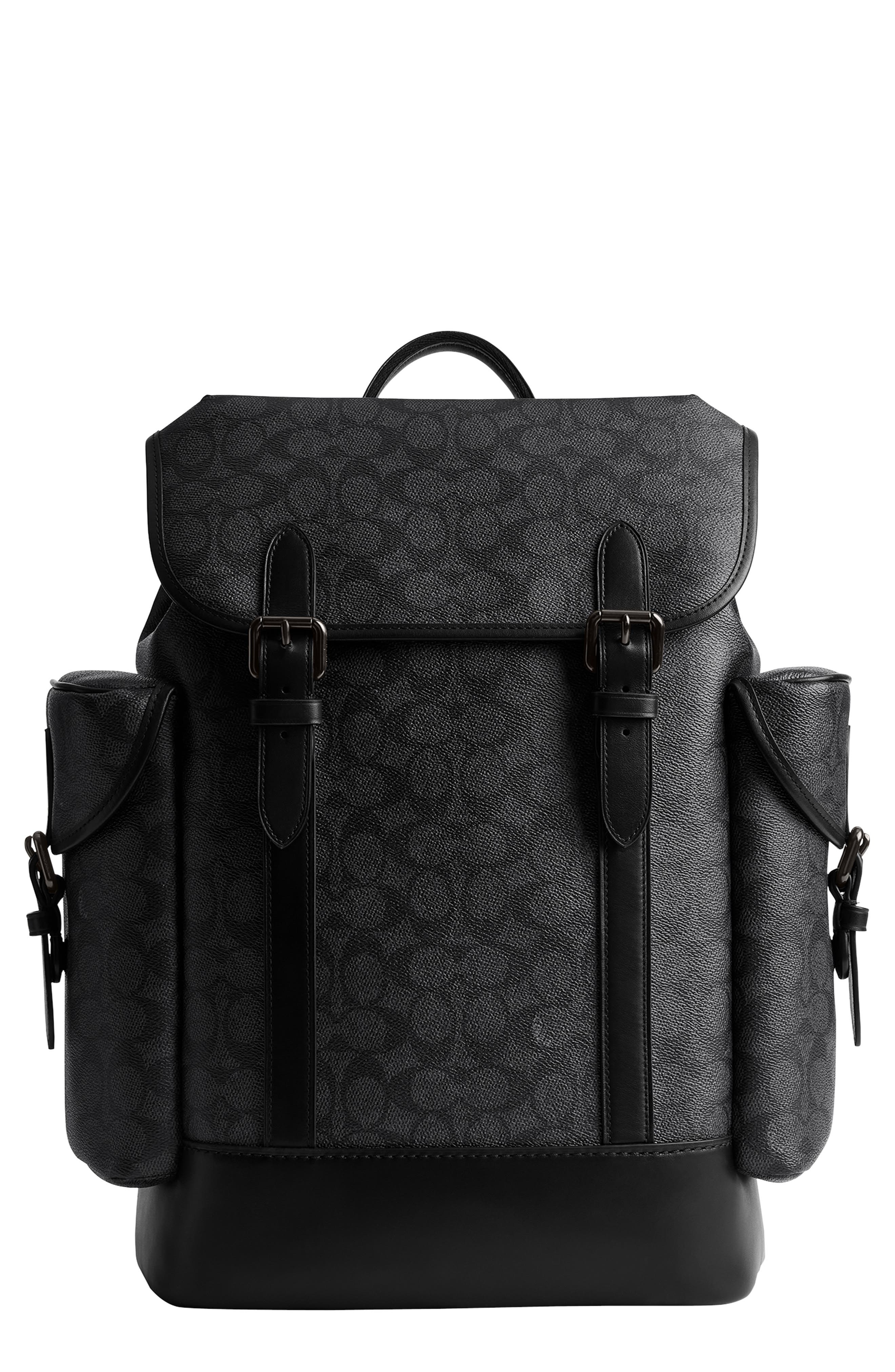 COACH Hitch Coated Canvas Backpack, Main, color, 