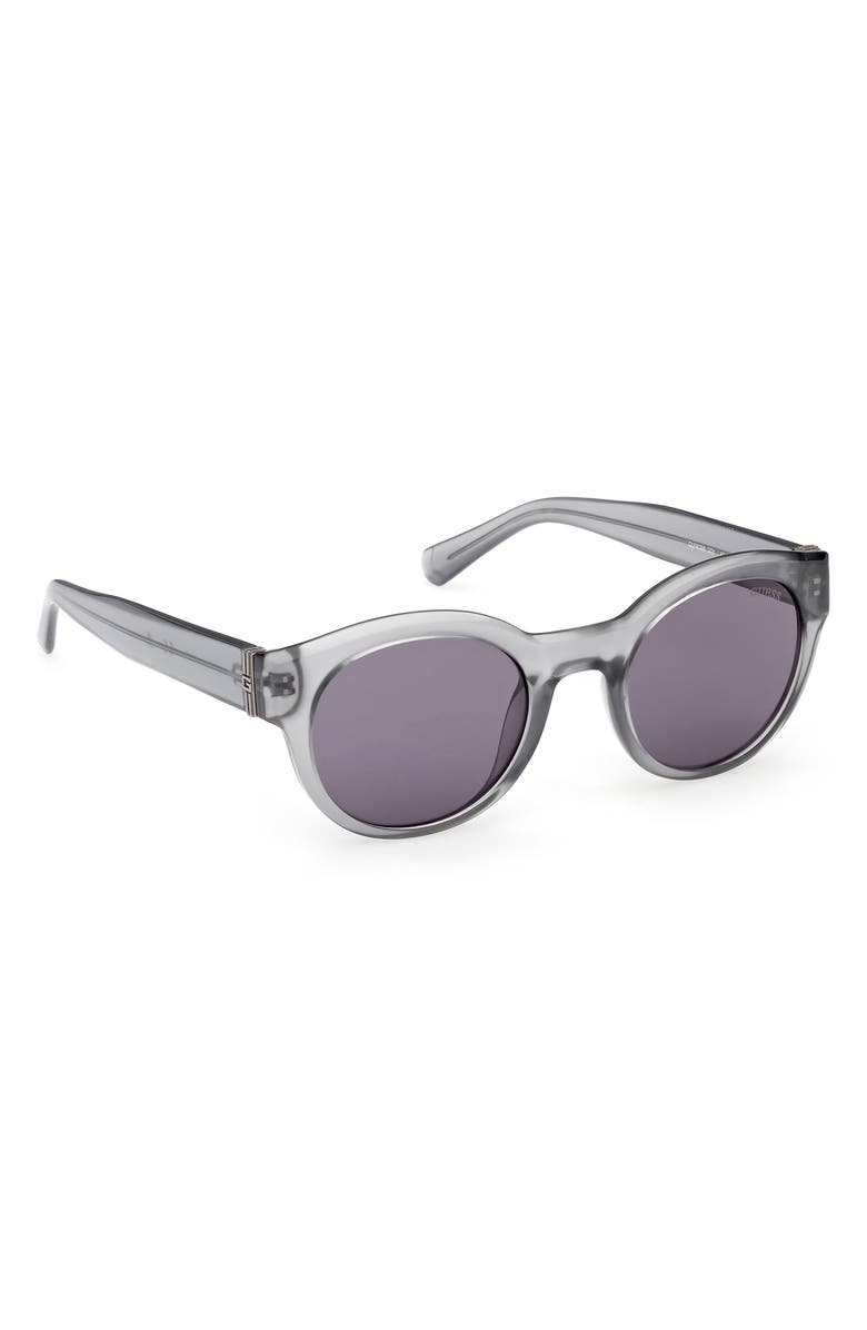GUESS Round Sunglasses, Alternate, color, Grey/ Violet
