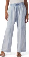 Splendid Indigo Stripe Wide Leg Pants