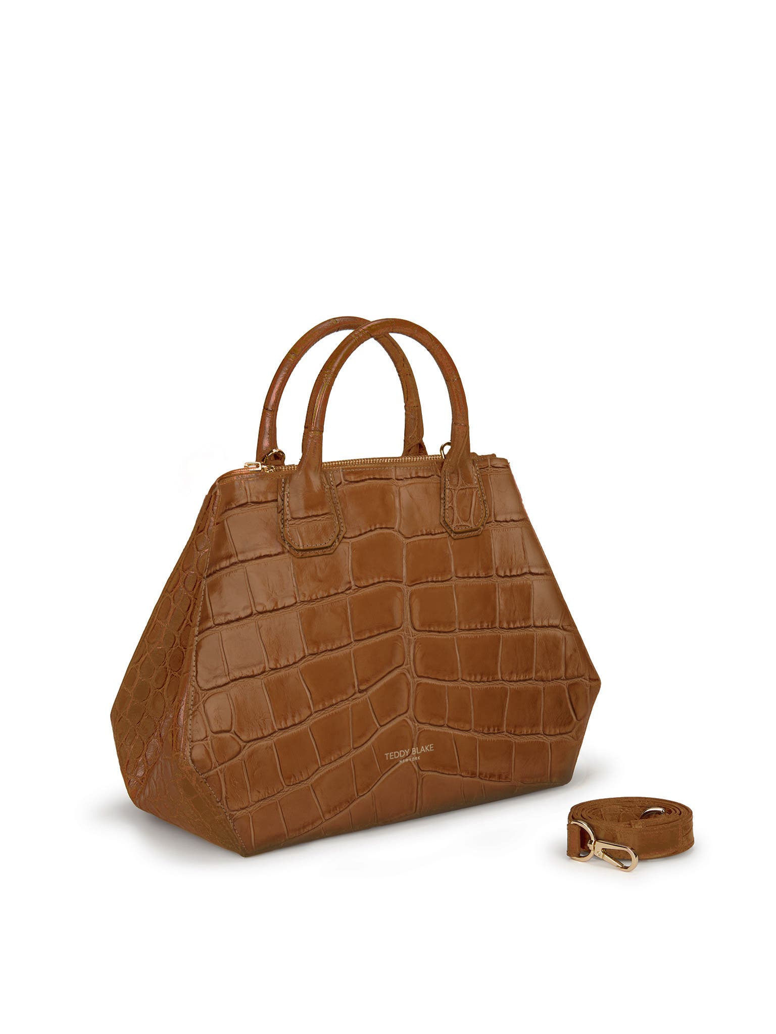 Teddy Blake Vera Croco 14", Alternate, color, Camelbrown