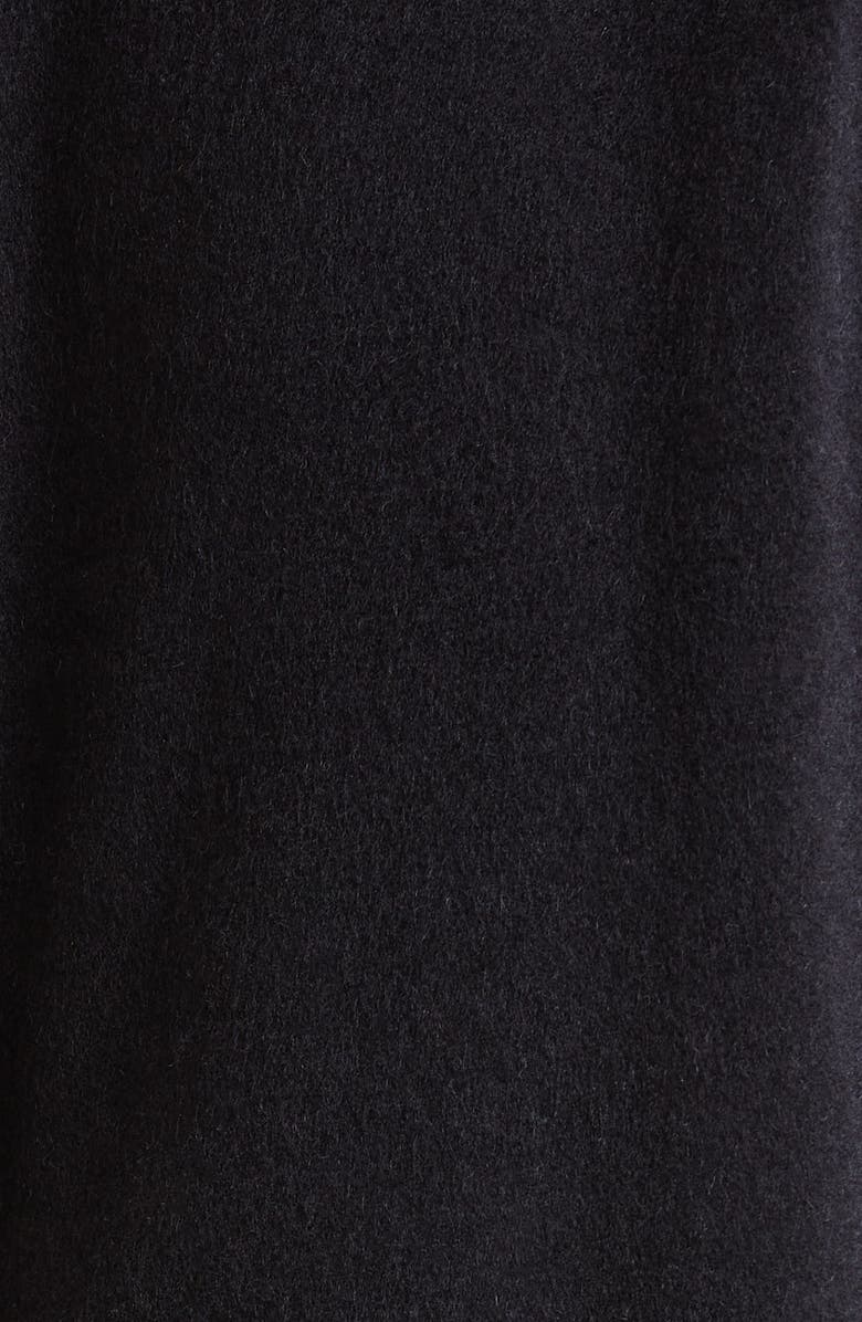 Dolce&Gabbana Logo Nylon Sleeve Wool Blend Varsity Jacket, Alternate, color, 