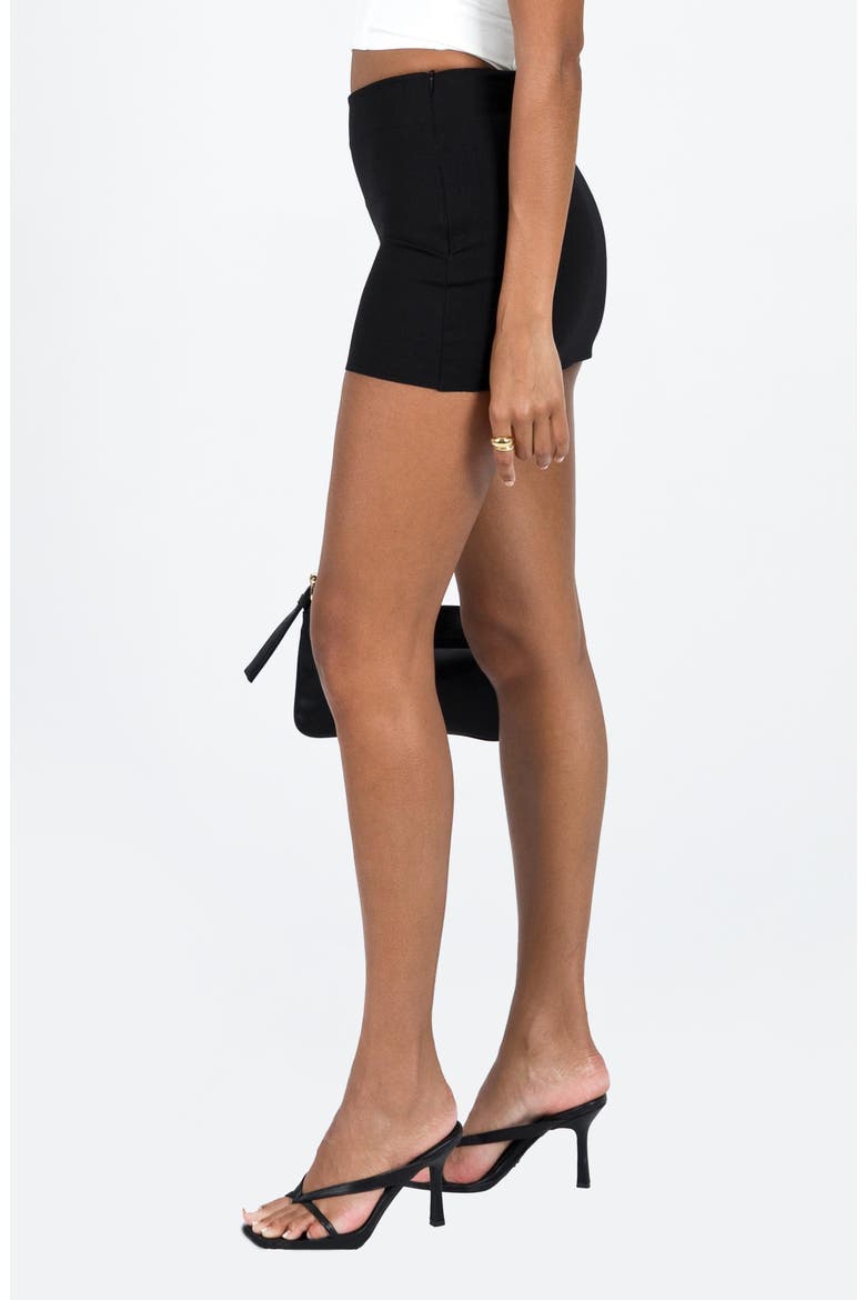 Karley Low Rise Miniskirt, Alternate, color, BLACK