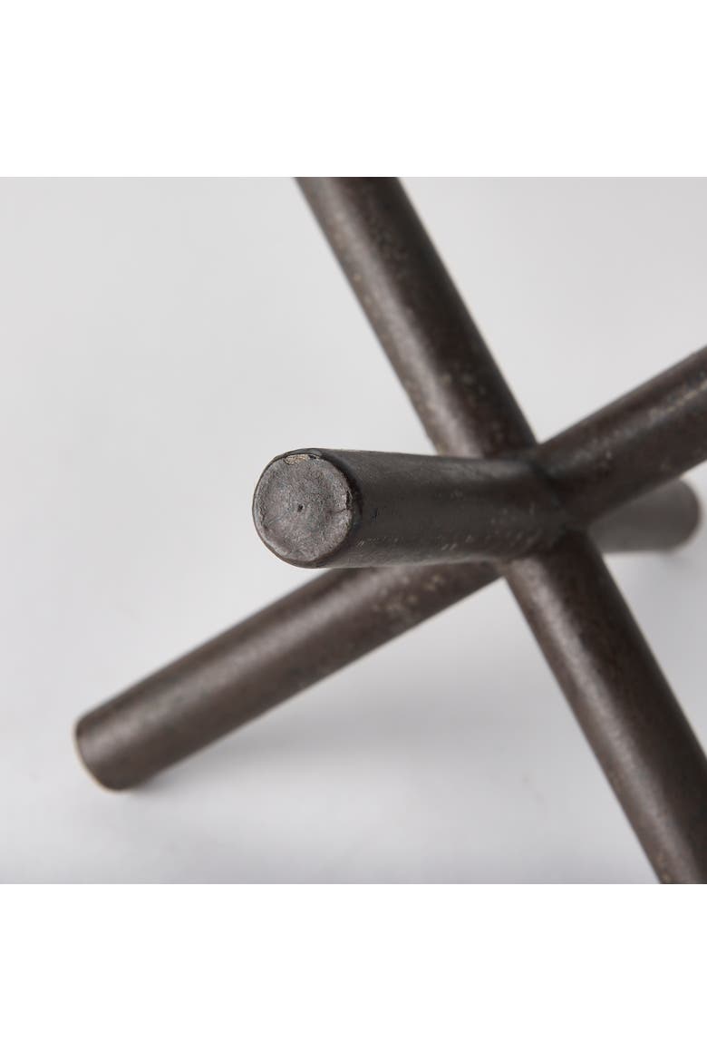 Astericks Metal Decor Object, Alternate, color, Brown