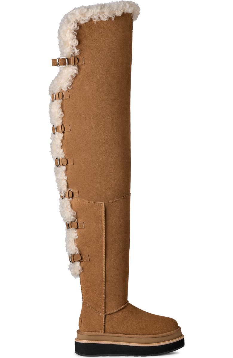 UGG<sup>®</sup> x Sacai Thigh High Boot, Alternate, color, Chestnut