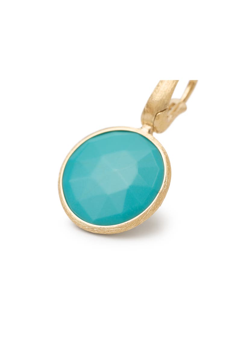 Jaipur 18k Gold Turquoise Pendant, Alternate, color, TURQUOISE