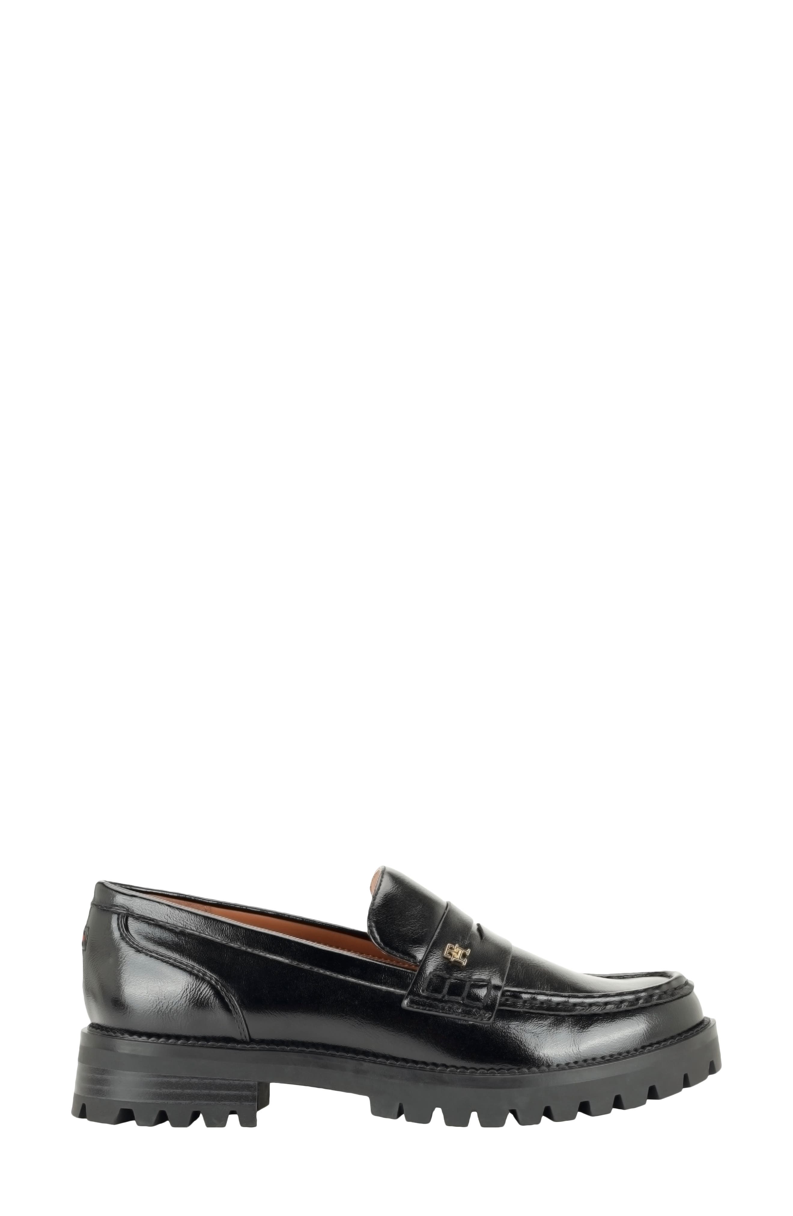 Yesen Faux Leather Loafer, Alternate, color, BLACK