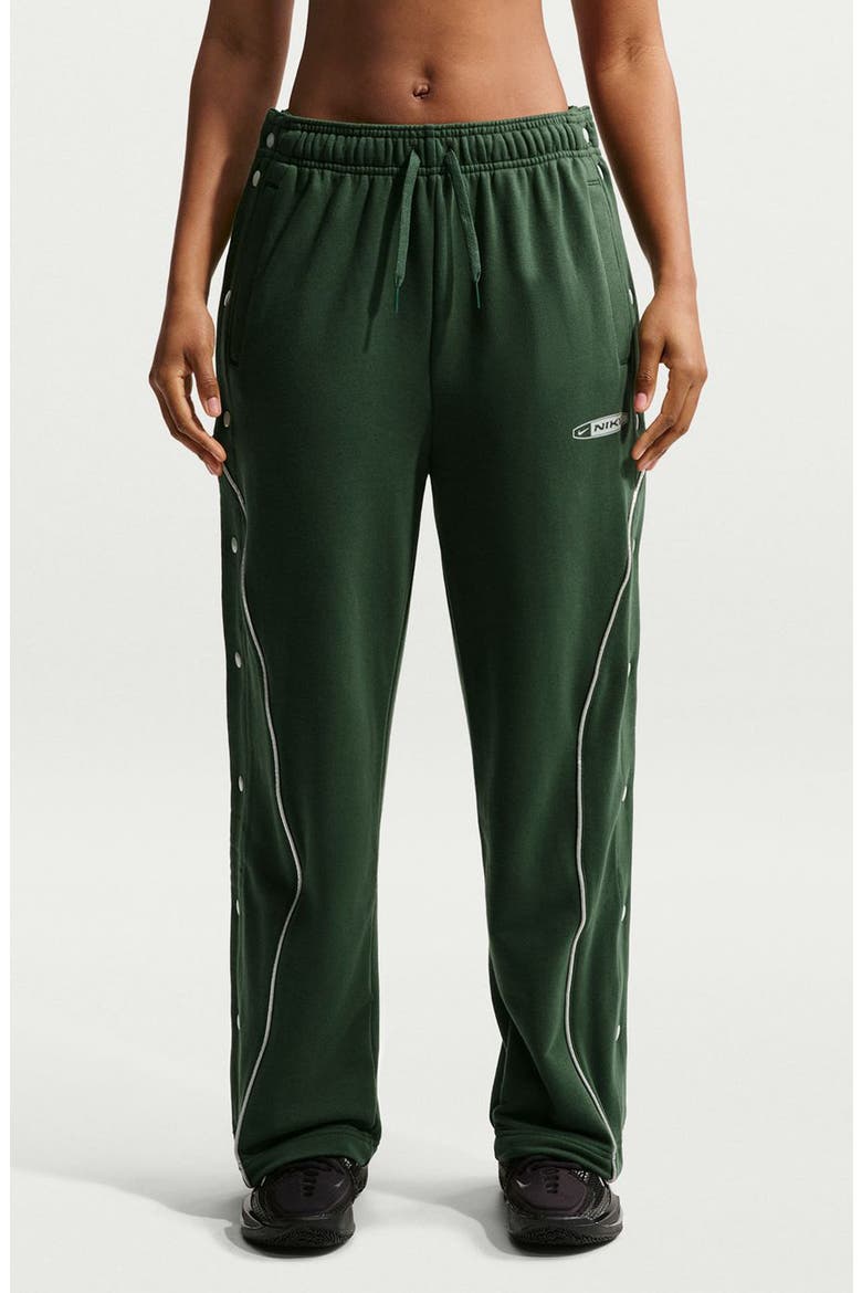 Fleece Tearaway Pants, Main, color, FIR/ LIGHT SILVER