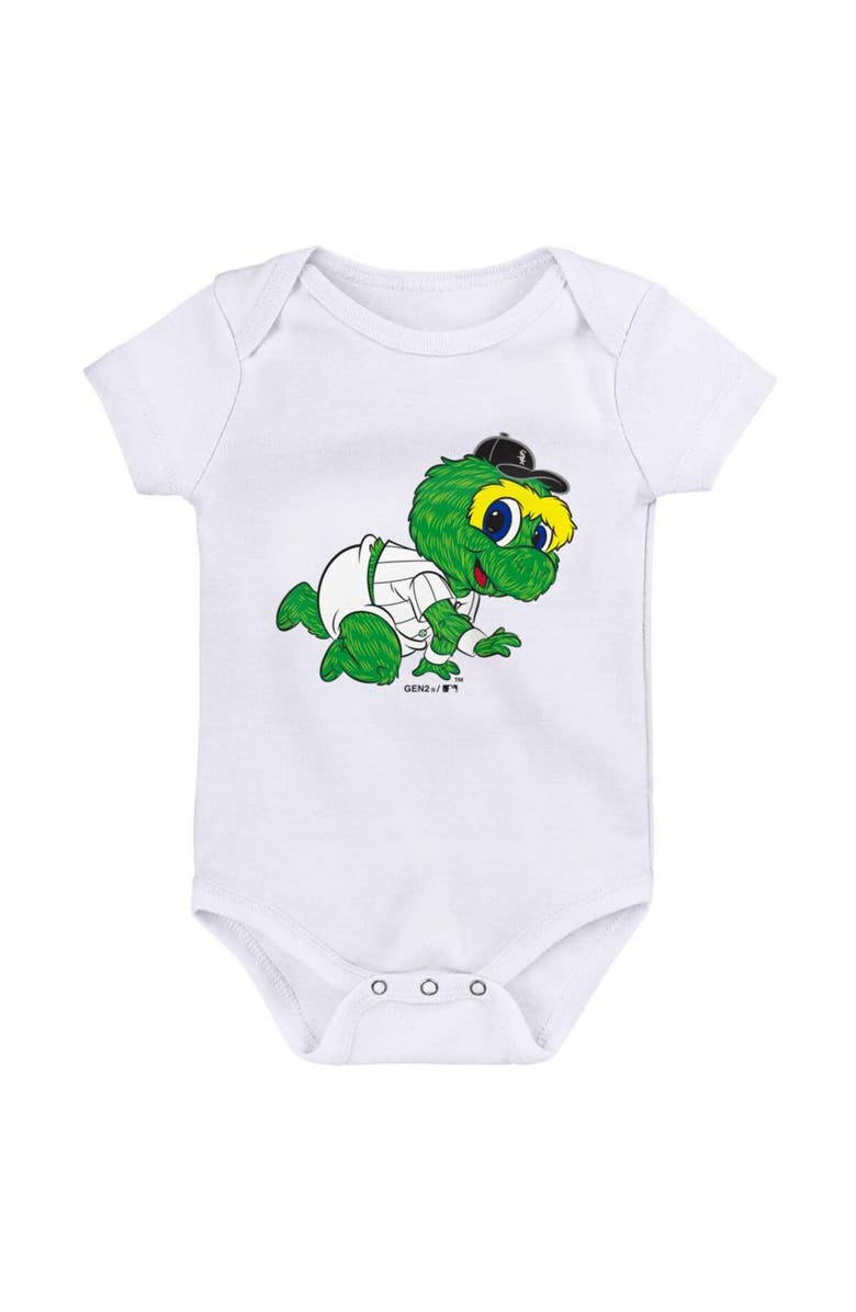 Outerstuff Infant Black/White/Gray Chicago White Sox Born To Win 3-Pack Bodysuit Set, Alternate, color, Black