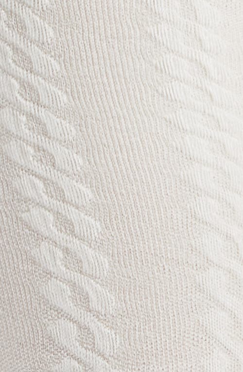 Nordstrom Cable Sweater Tights In White