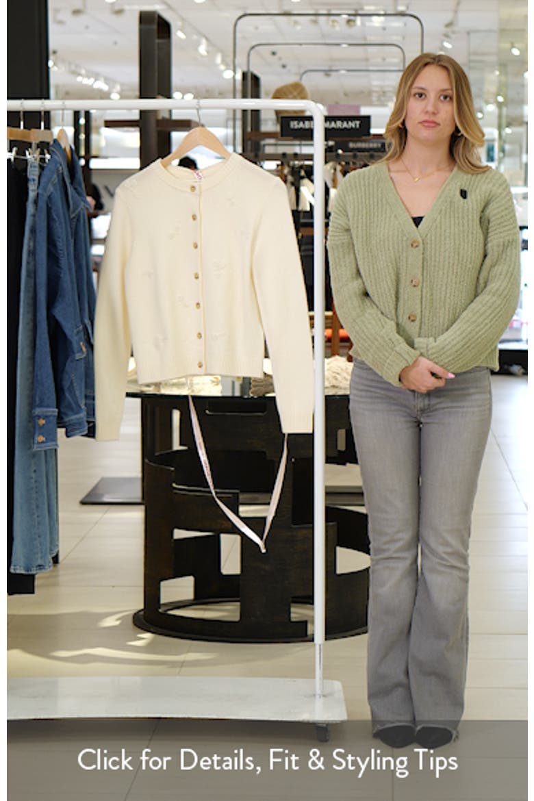 Poppie Embroidered Wool & Cashmere Cardigan video