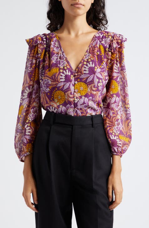 Floral V-Neck Top