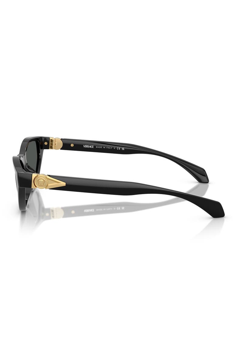 55mm Cat Eye Sunglasses, Alternate, color, BLACK