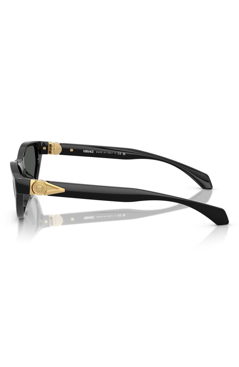 Versace 55mm Cat Eye Sunglasses, Alternate, color, Black