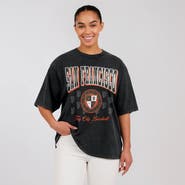 WEAR by Erin Andrews Women's WEAR by Erin Andrews Black San Francisco Giants Oversized Boyfriend T-Shirt